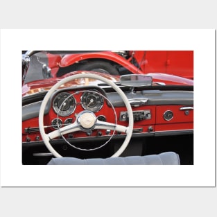 Vintage Mercedes Dashboard Posters and Art